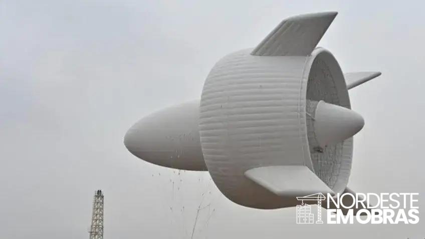 Chineses testam primeiro sistema de energia eólica flutuante do mundo