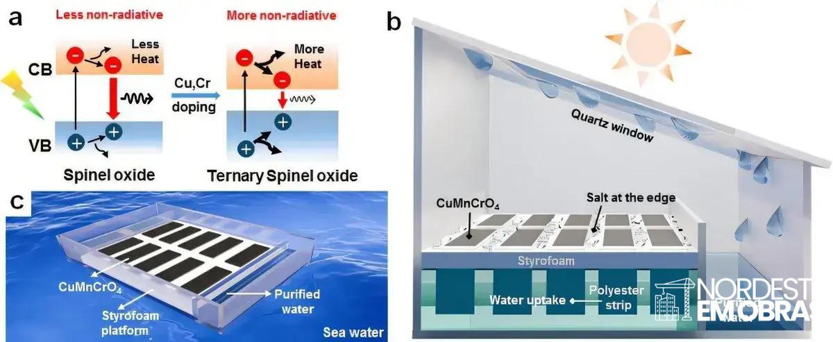Novo evaporador solar transforma água do mar em água potável rapidamente