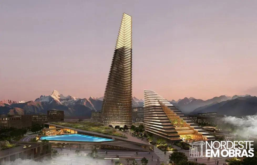 Torre de 272 m criará 'distrito vertical' na nova cidade do Cazaquistão