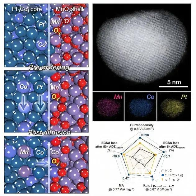 Catalisador de platina aumenta eficiência e durabilidade de células a combustível